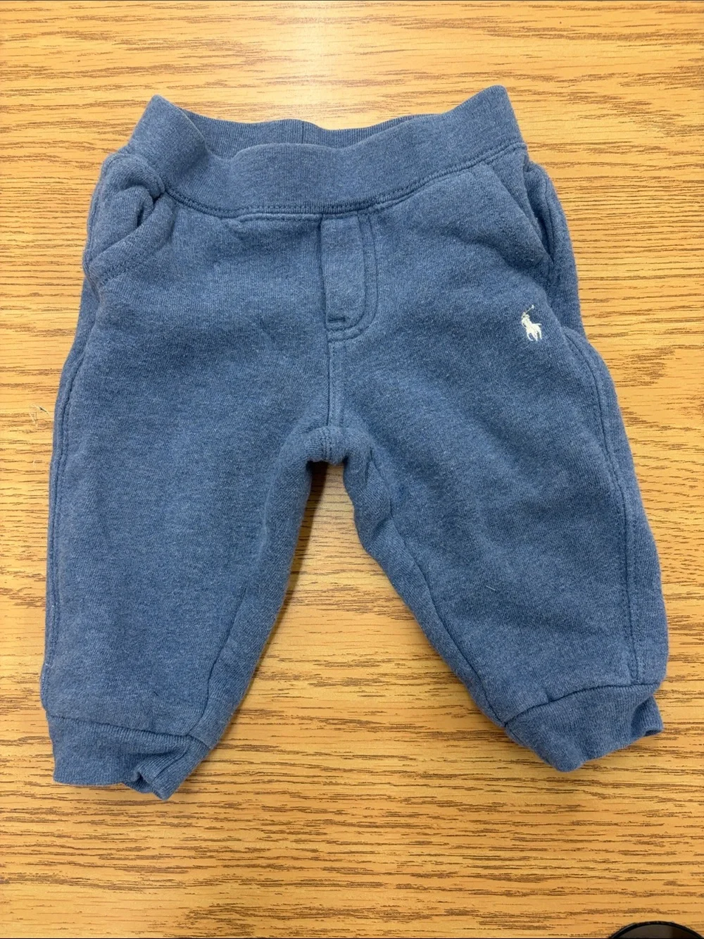Ralph Lauren Navy Blue Baby Sweatpants with Polo Pony